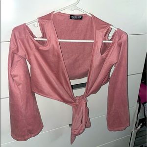 Fashion Nova cropped shirt